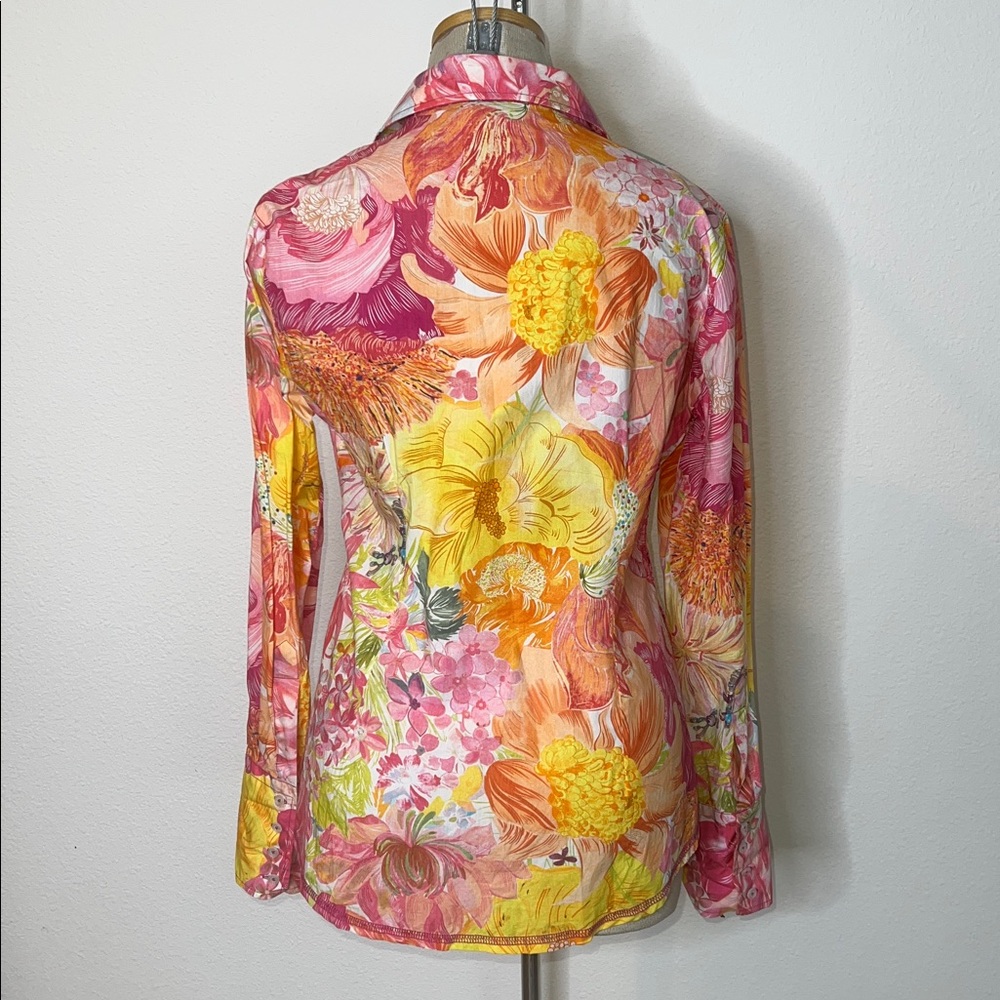 Georg Roth Floral Cotton Blouse - Picture 2 of 4